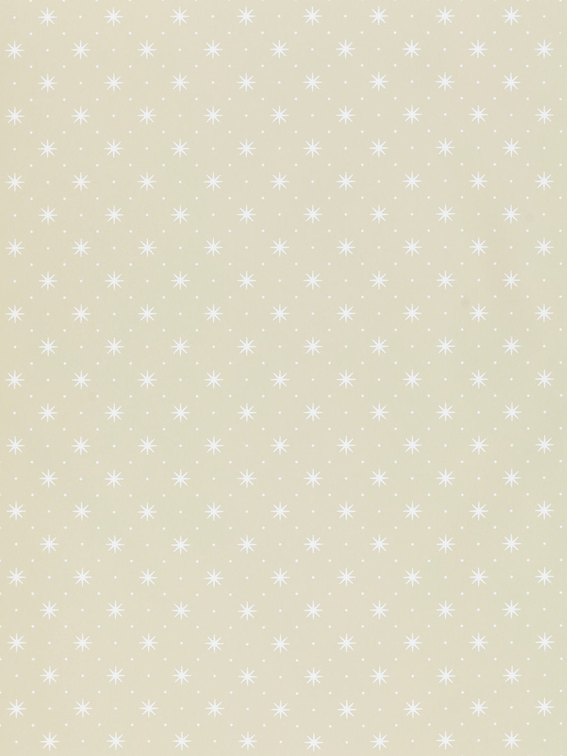 Hinson Trixie White on Beige Wallcovering