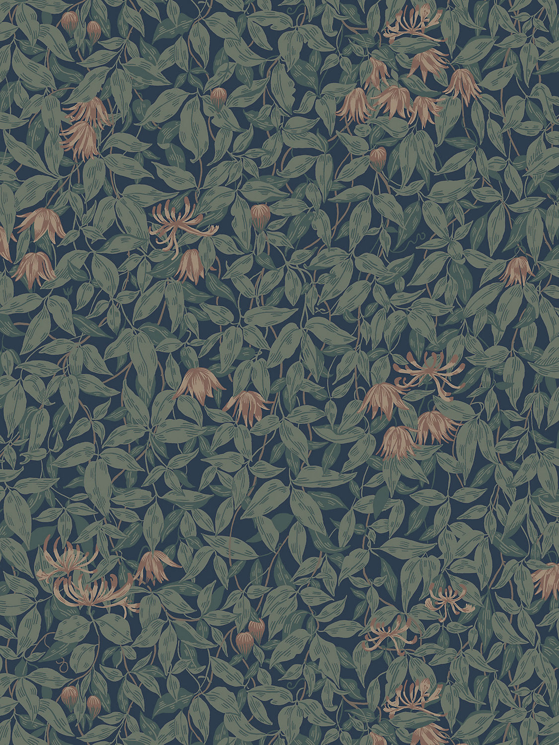 Sandberg Linnea Midnight Blue Wallcovering