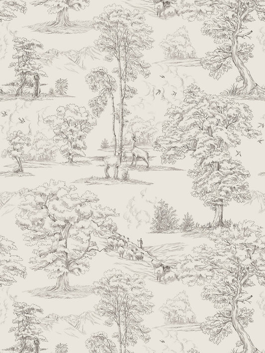 Sandberg Montfort Graphite Wallcovering
