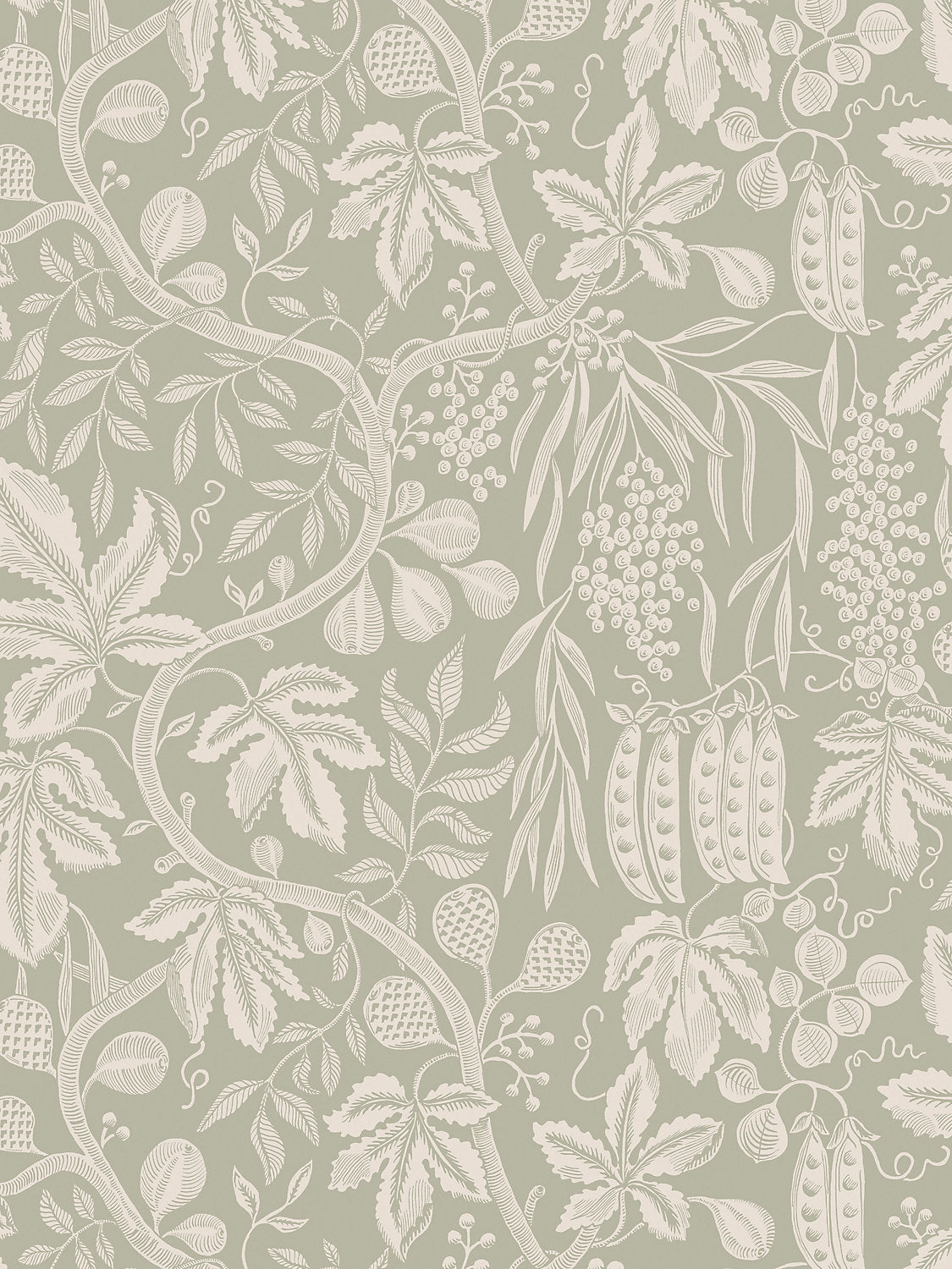 Sandberg Fig Garden Garden Green Wallcovering