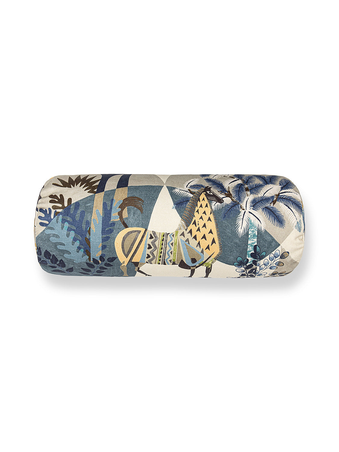 Scalamandre Llamas 21 X 7 - Bluestone Wheat Decorative Pillow