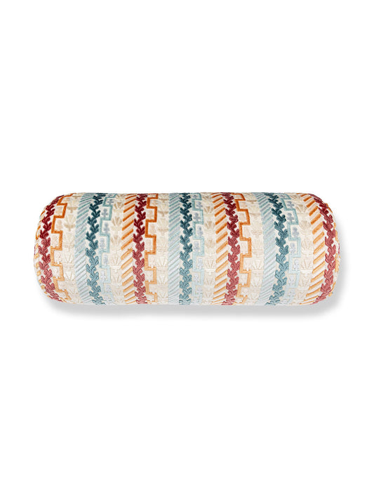 Scalamandre Villelaure 21 X 7 - Orange Teal Decorative Pillow