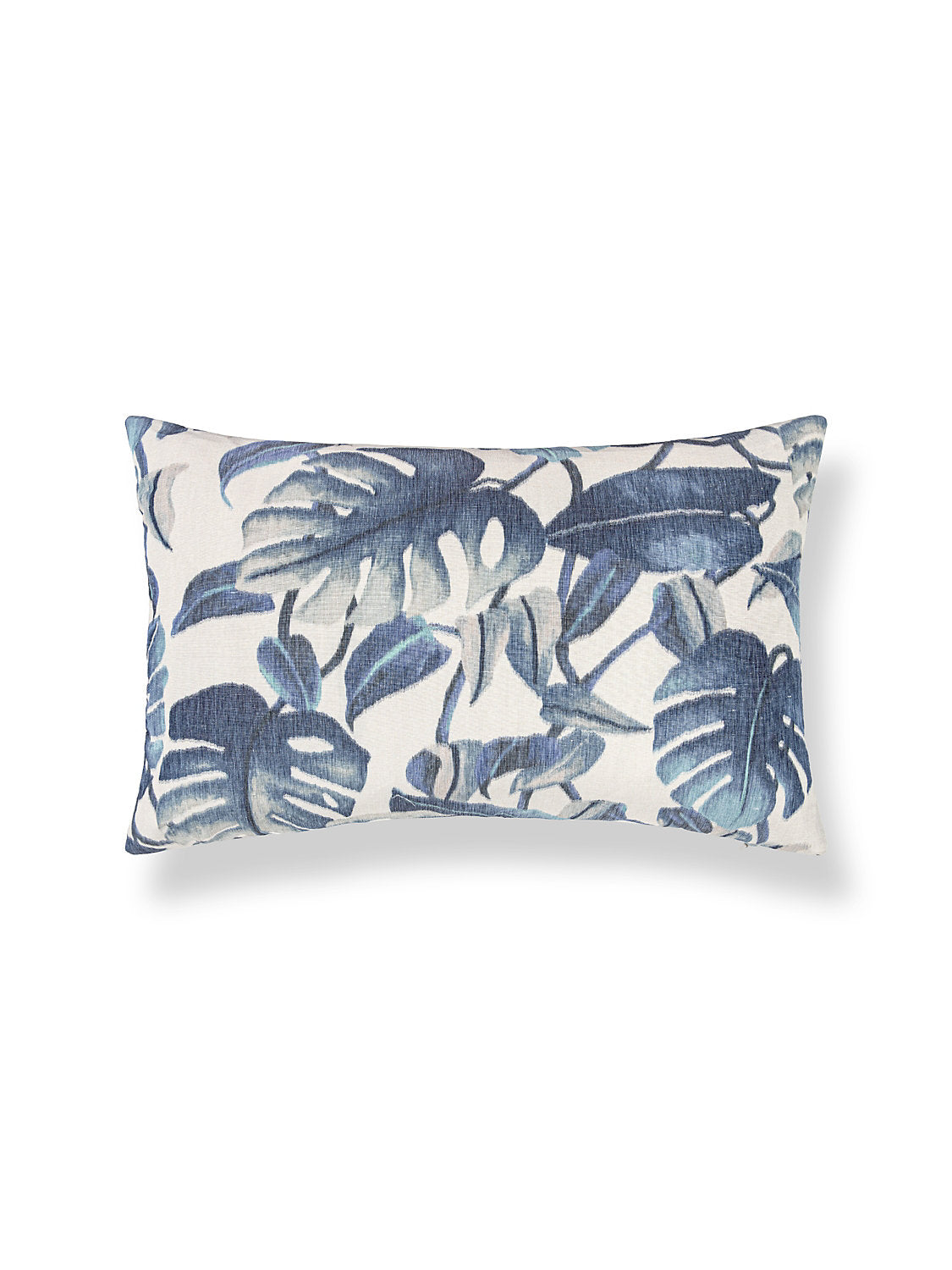 Scalamandre Rainforest Warp Print 14 X 22 - Blue Mirage Decorative Pillow