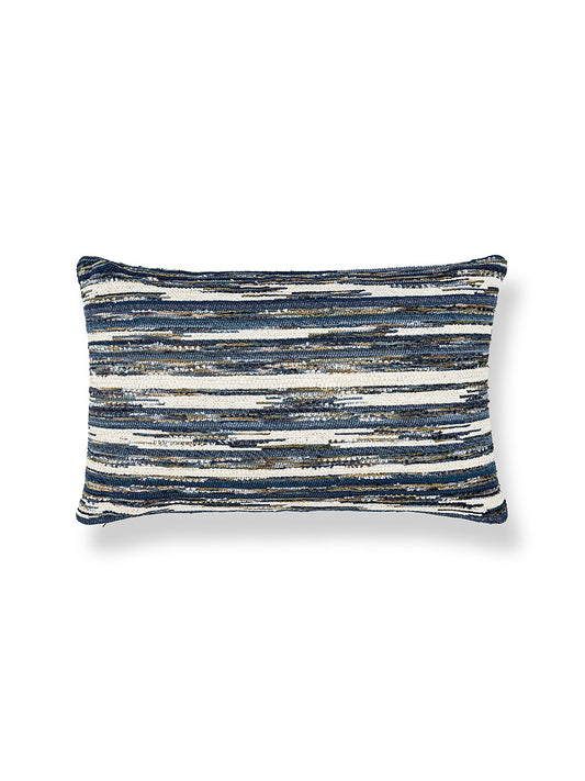 Scalamandre Horizons 14 X 22 - Indigo Decorative Pillow