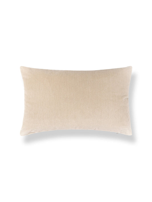 Scalamandre Tudor Velvet 14 X 22 - Putty Decorative Pillow