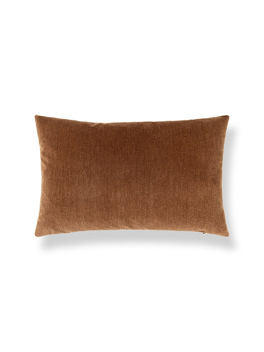 Scalamandre Tudor Velvet 14 X 22 - Walnut Decorative Pillow