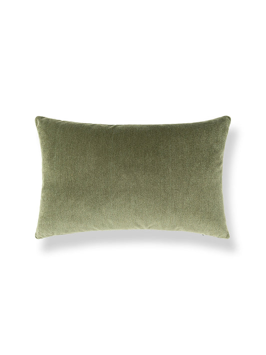 Scalamandre Tudor Velvet 14 X 22 - Spruce Decorative Pillow