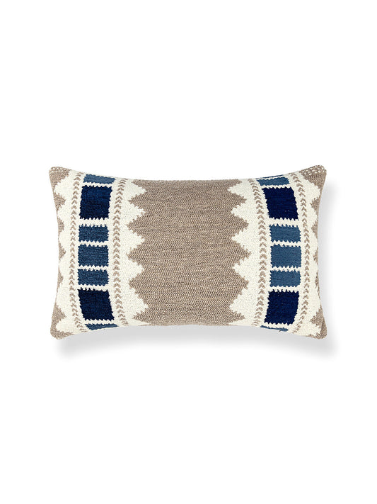 Scalamandre Mistral 14 X 22 - Stone Denim Decorative Pillow