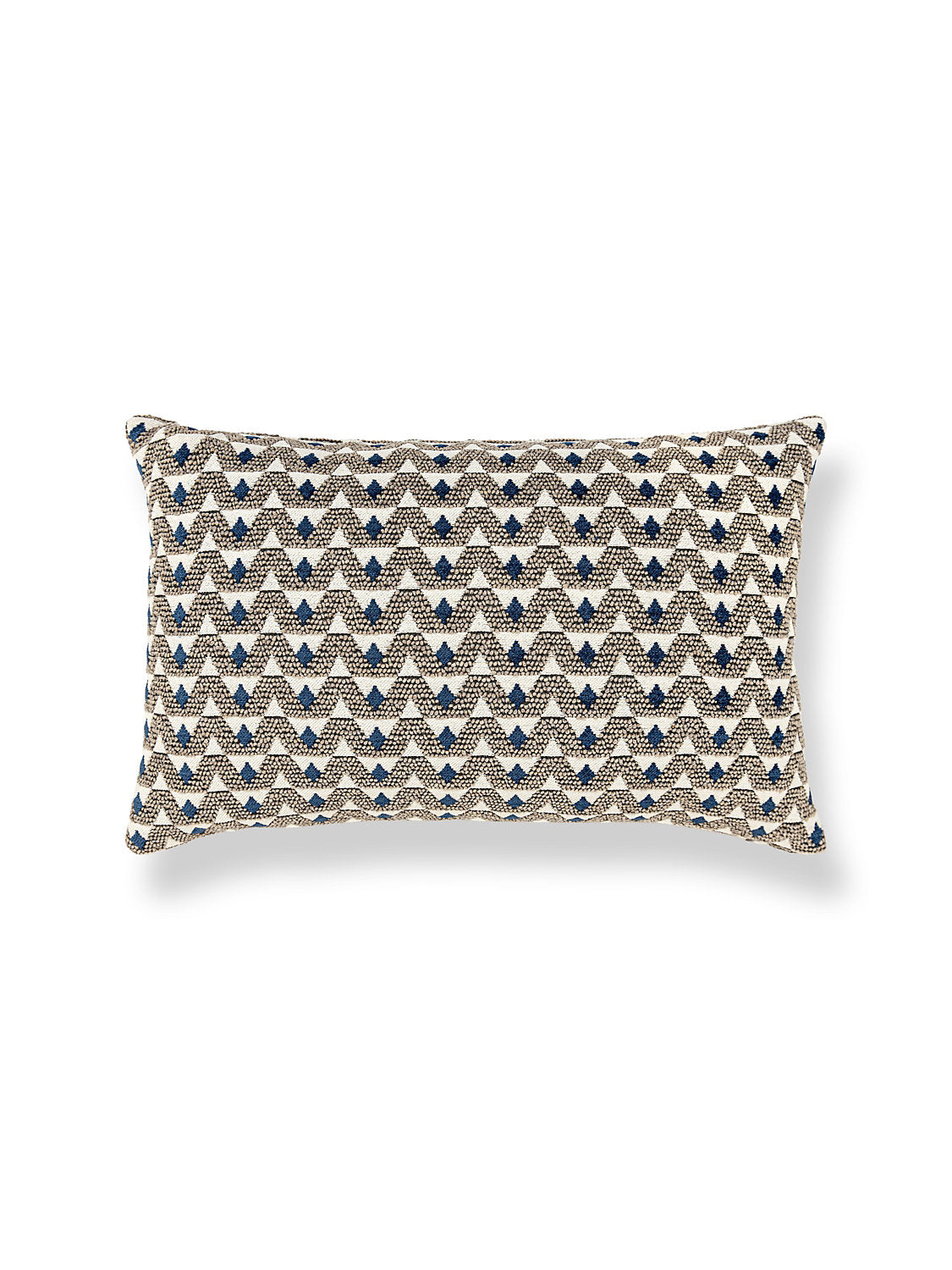 Scalamandre Crizia 14 X 22 - Stone Denim Decorative Pillow