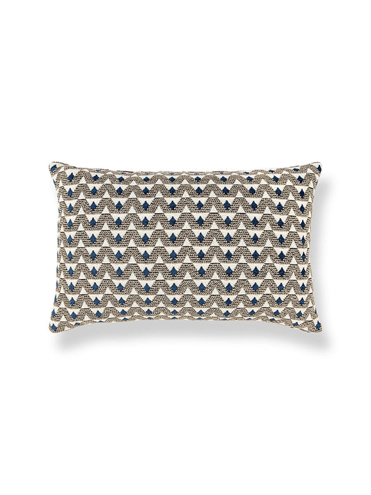 Scalamandre Crizia 14 X 22 - Stone Denim Decorative Pillow