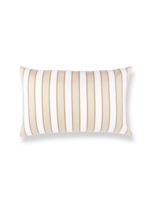 Scalamandre Piano Stripe 14 X 22 - Flax Decorative Pillow