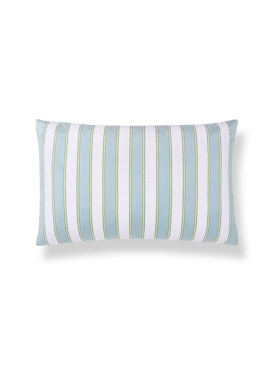 Scalamandre Piano Stripe 14 X 22 - Robin's Egg Decorative Pillow