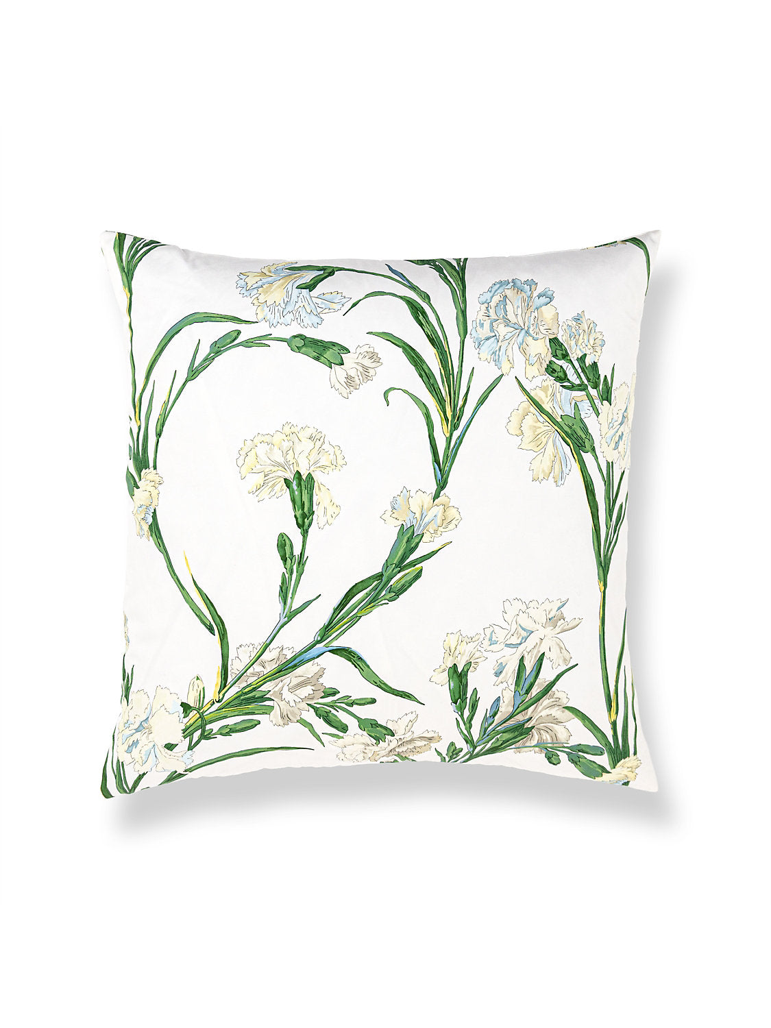 Scalamandre Dianthus 22 X 22 - Chervil Decorative Pillow
