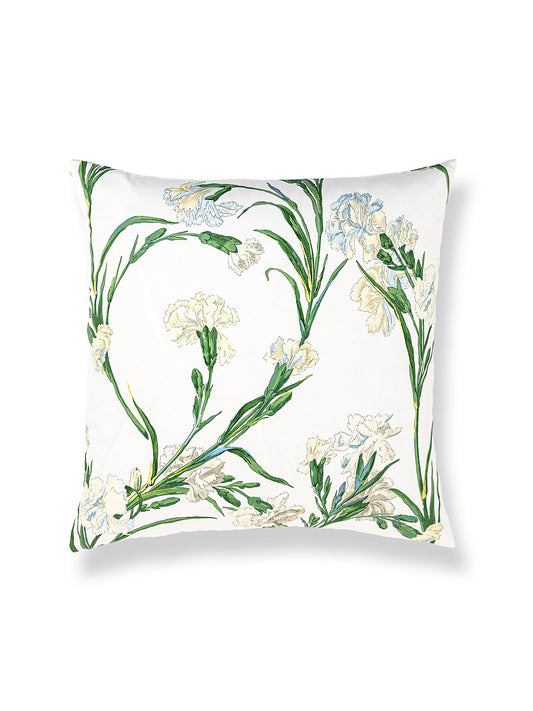 Scalamandre Dianthus 22 X 22 - Chervil Decorative Pillow