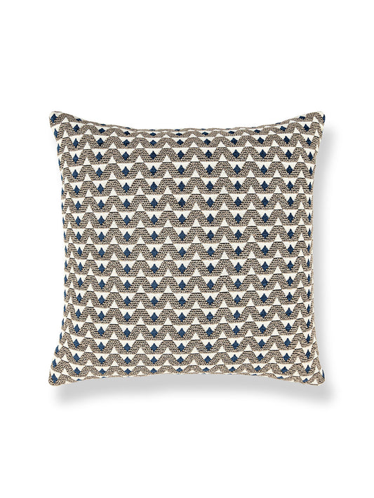 Scalamandre Crizia 22 X 22 - Stone Denim Decorative Pillow