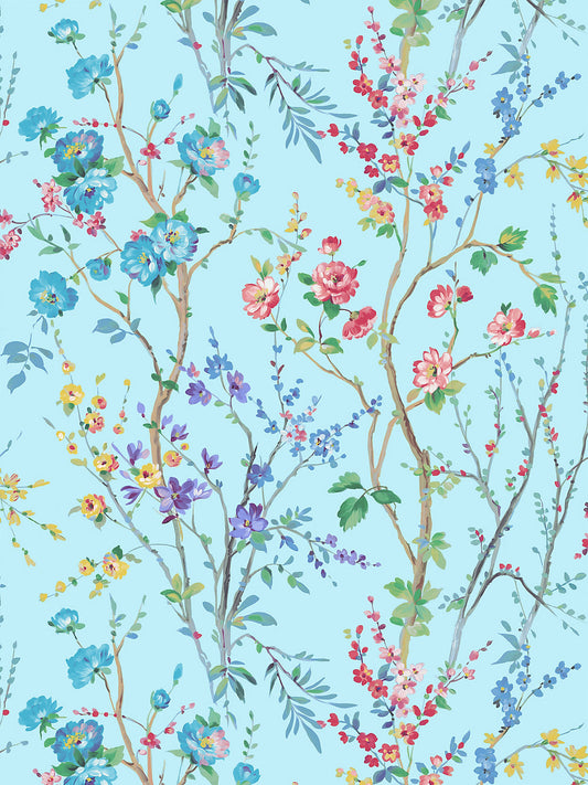 Old World Weavers Potpourri Turquoise Wallcovering
