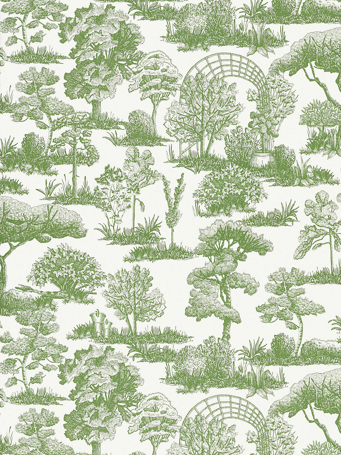 Scalamandre Garden Toile Meadow Wallcovering