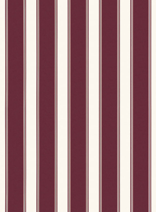 Scalamandre Accordion Stripe Burgundy Wallcovering