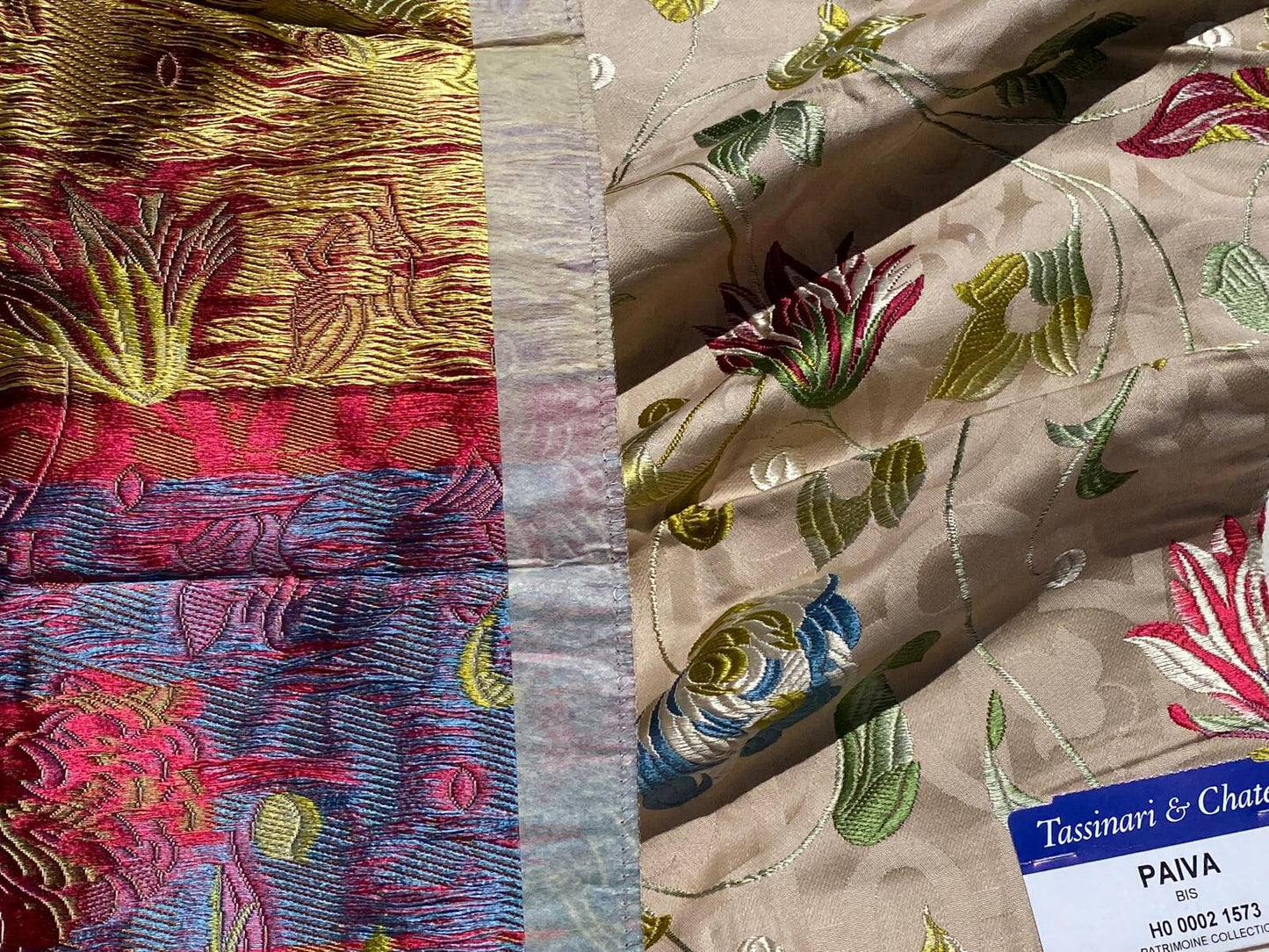 Tassinari and Chatel Scalamandre Paiva Bis Beige Floral Historic MSRP USD 2268/y