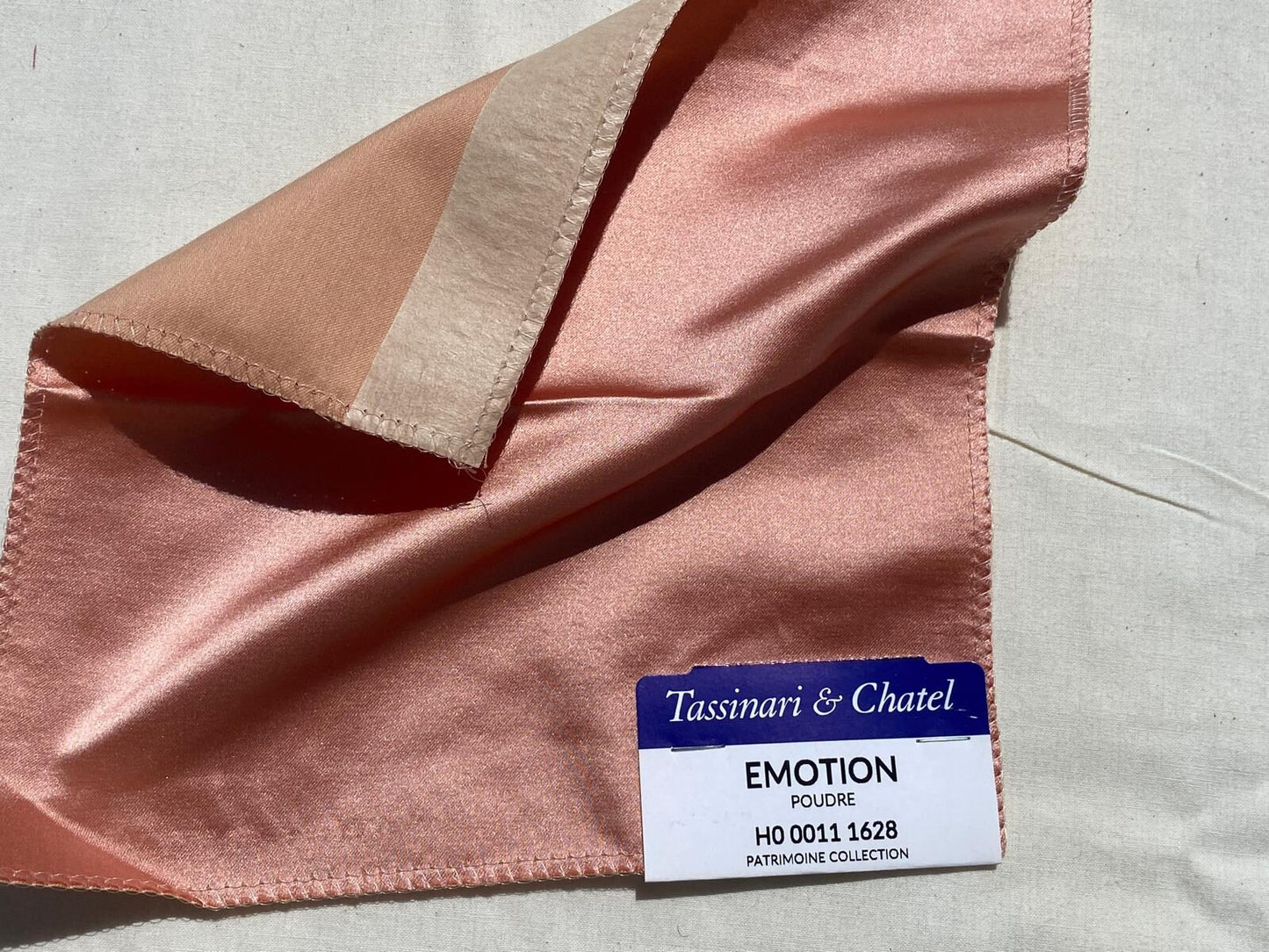 Tassinari and Chatel Scalamandre Emotion Poudre Pink Silk Satin Plain Solid MSRP USD 1392/y Special Order