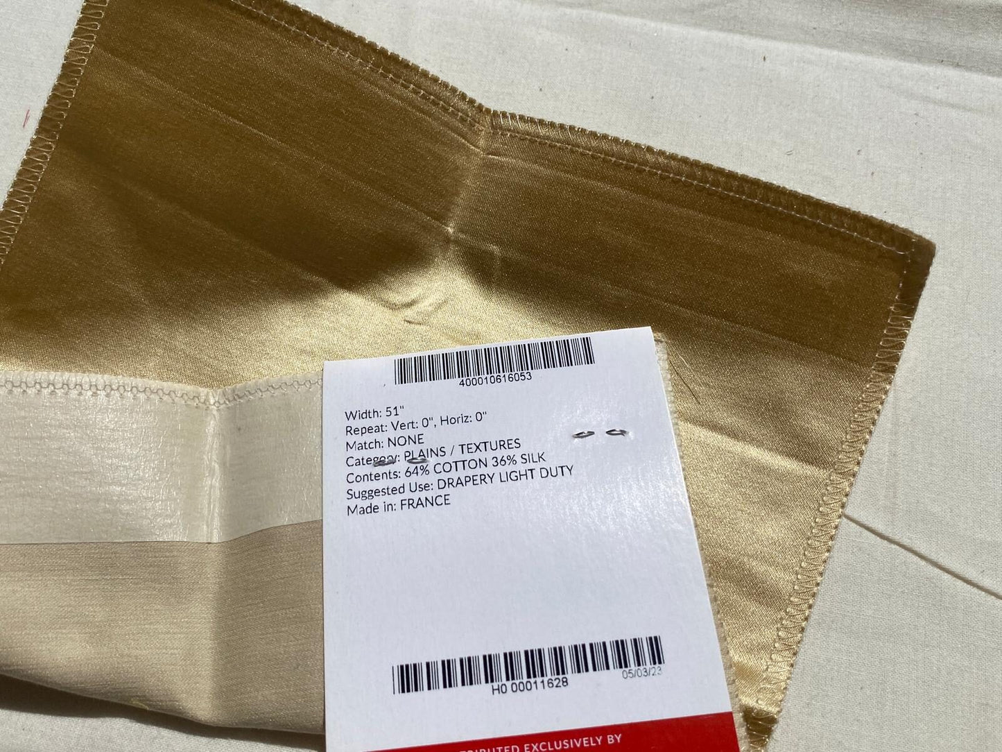 Tassinari and Chatel Scalamandre Emotion Champagne Beige Silk Satin Plain Solid MSRP USD 1392/y Special Order