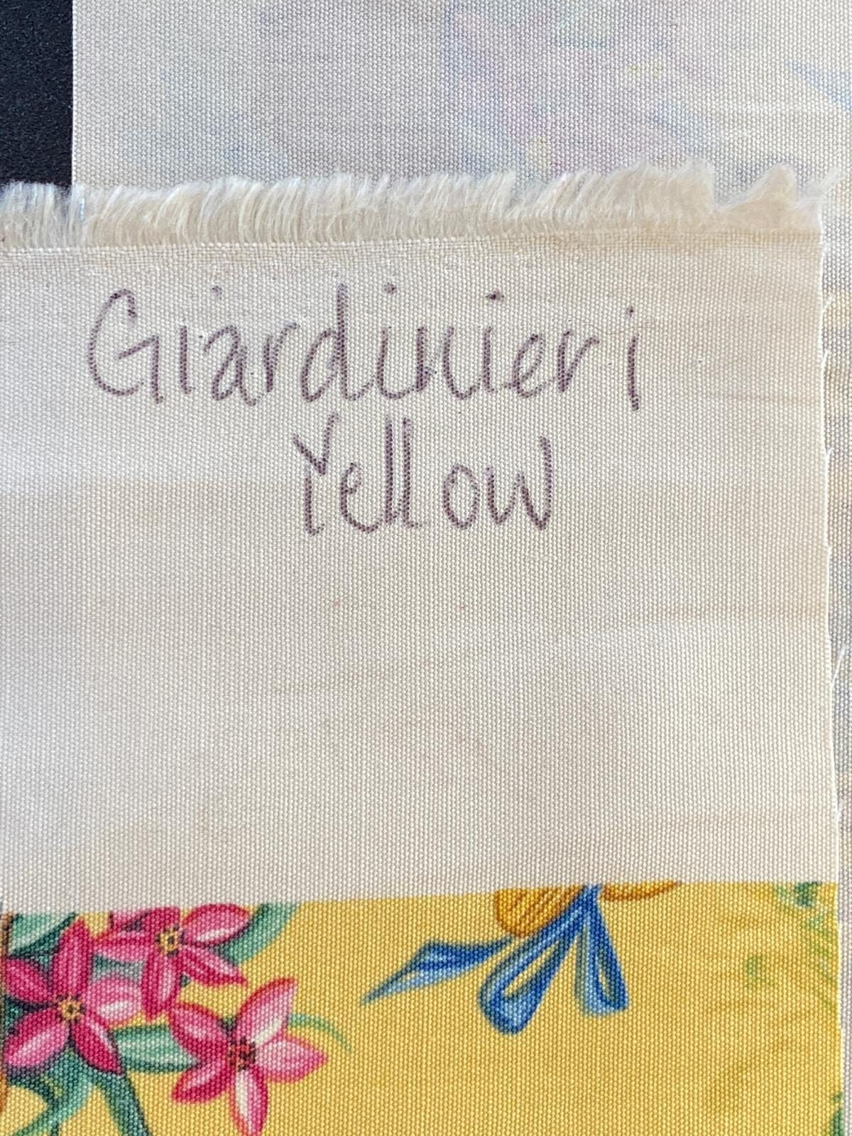 Scalamandre Giardinieri Multi Yellow Monkey Gardening Print MSRP USD 320/Y