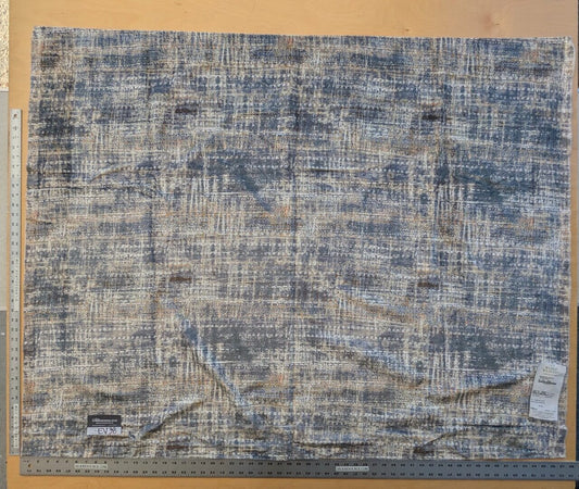 19 EV38 1.2yard x 57" Scalamandre Old World Weavers Travertine Grotto Silverpoint Velvet Abstract MSRP USD256/y