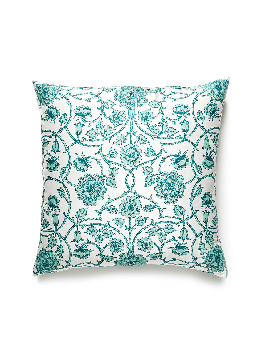 Old World Weavers Ornamental Gate 22 X 22 - Celadon Decorative Pillow