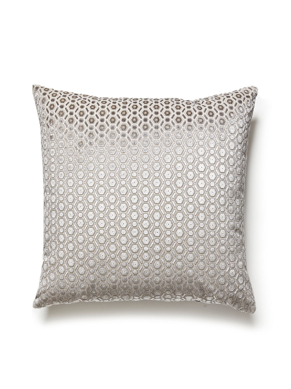 Scalamandre Manetta 22 X 22 - Pewter Decorative Pillow