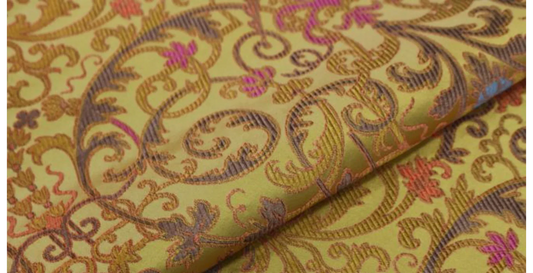 Tassinari and Chatel Scalamandre Cernuschi OR Gold Silk Brocade MSRP USD 2128/Y