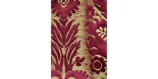 Scalamandre Tassinari and Chatel Cammino Rubis Silk Damask Red MSRP USD1688/y