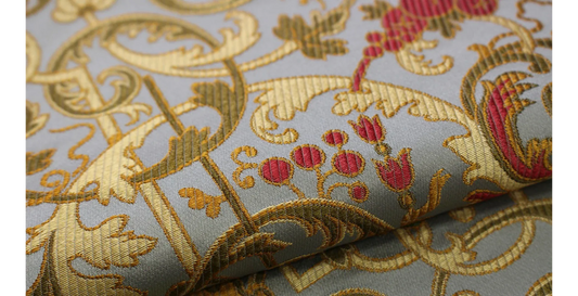 Tassinari and Chatel Scalamandre Cernuschi Bleu Blue Silk Brocade MSRP USD 2128/Y