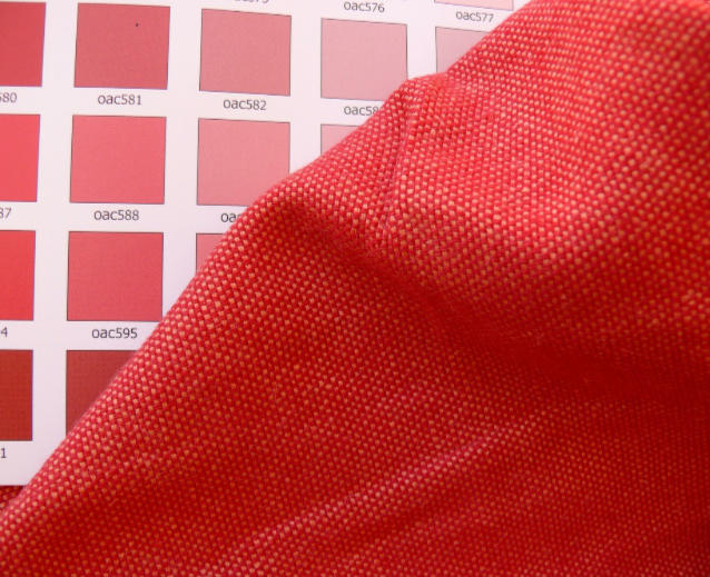 Designer Coral Red Cross Dye Cotton Reversible Med Weight Flowy #1066-1067 By the Yard