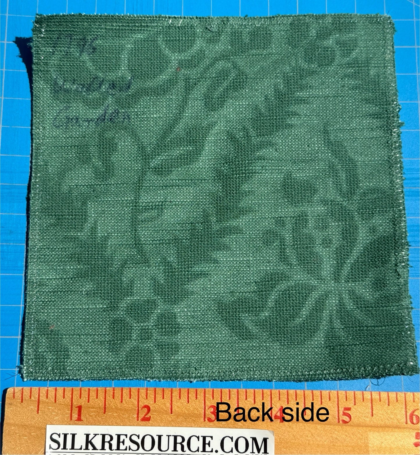 By yard Walled Garden Linen Velvet Gauffrage Renaissance Embossed Velvet Emerald Green MSRP USD 898/Y