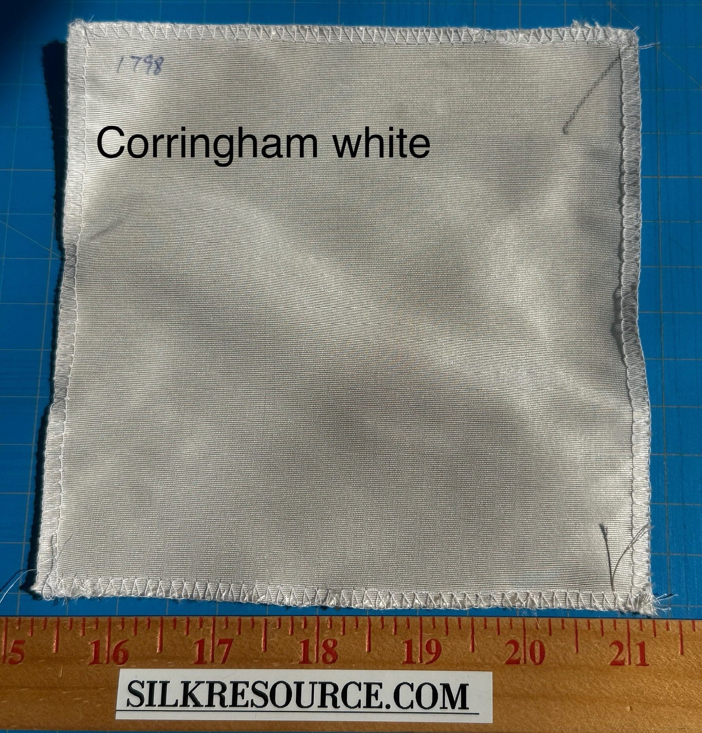 Corringham High End 100% Silk Faille White Ivory Thick Crisp MSRP USD 400+/yard