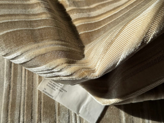Brunschwig & Fils Lavinia Silk Velvet Beige Cream White Tan Birch MSRP USD 436/Yard
