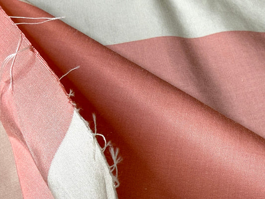 Scalamandre Riviera Stripe Nice Pink Beige / Natural Silk and Wool MSRP USD364/Y