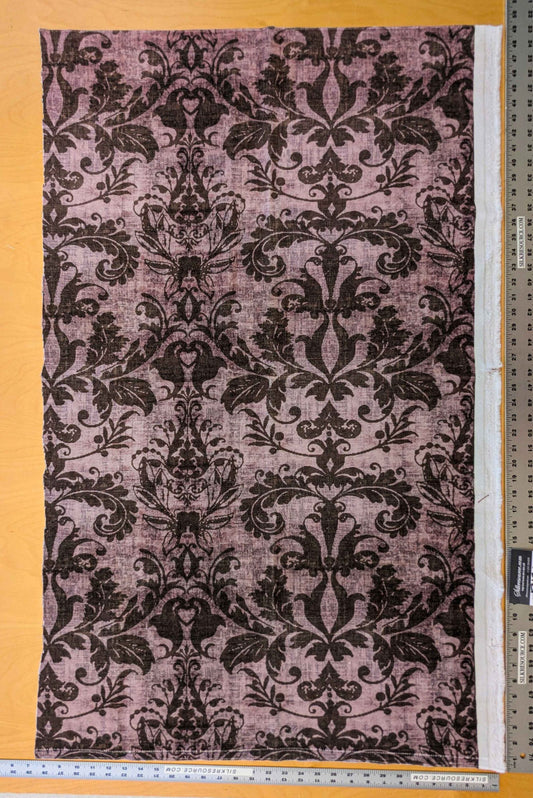 12 EV36 Scalamandre Damask Velvet Purple Renaissance Historical 28"W x 50"L