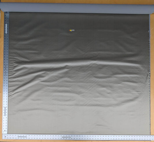 Mirror Lake Smooth Greenish Patina Silk Satin Cotton Fabric - Pale Taupe - By The Yard