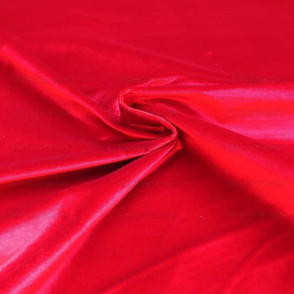 By Yd Lee Jofa Exquisite Silk Velvet Lacquer Red MSRP USD 396/Y