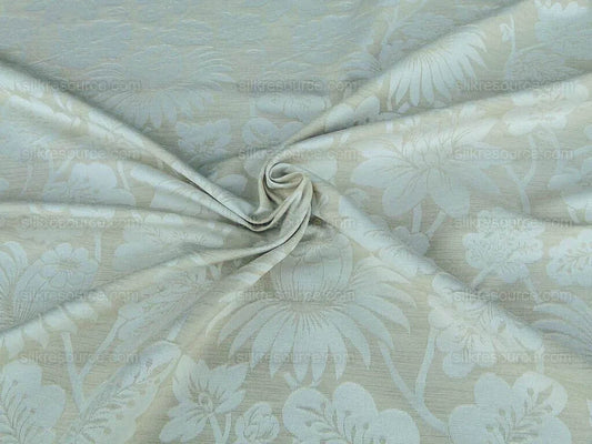 By Yard Lee Jofa G P & J Baker Hanbury Weave Natural Cream White Woven Floral Art Nouveau Cotton MSRP USD 190/y