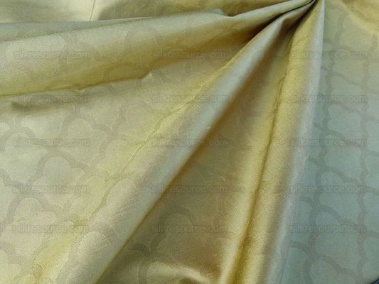Scalamandre Bangalore Inca Gold 100% Silk Damask Fish Scale MSRP