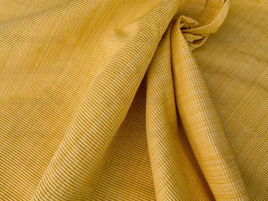 Scalamandre Oakley Gold Striae On Yellow Cotton Heavy MSRP USD 264/Y