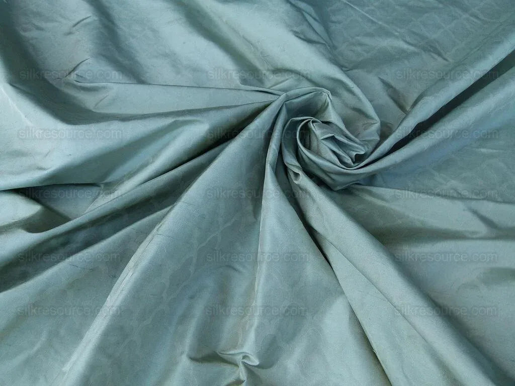 Scalamandre Bangalore Bayberry Green 100% Silk Fish Scale Ocean Wave MSRP USD 148/Y