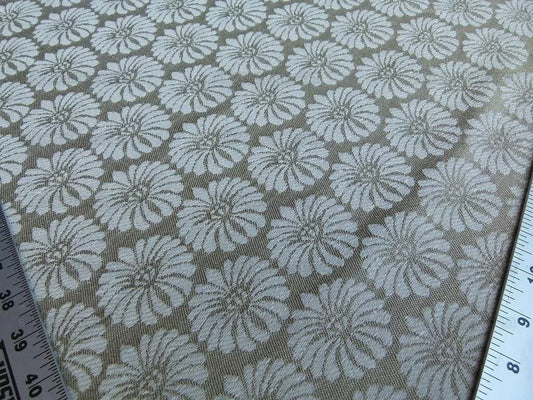 Scalamandre Castletown Flax White Jacquard Small Scale Daisy Linen MSRP USD218/y