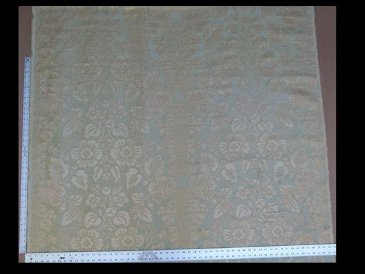 1.64y Gp&j Baker Montague Silk Damask Renaissance Birch Brn Grn