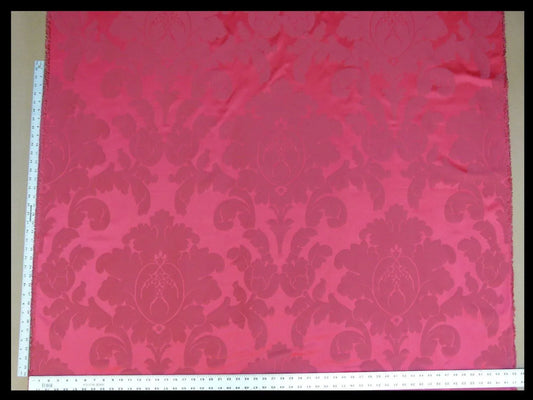 Bty Brunschwig & Fils Sylvana Ruby Red Damask Renaissance Cotton MSRP USD248/y