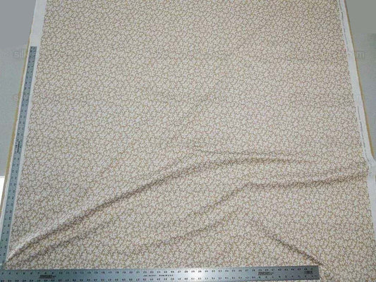 Scalamandre Reef Straw Tan 100% Cotton Print MSRP USD 100+/Y