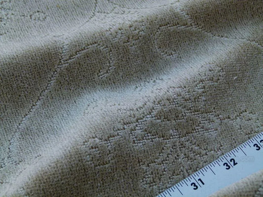 Scalamandre Pennsbury Cut Linen Velvet Renaissance Sand Brown Beige Msrp USD 504/y