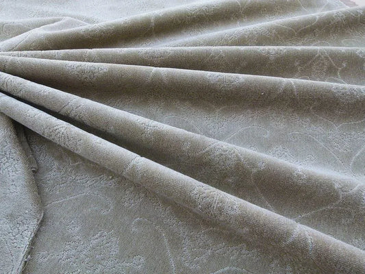 Scalamandre Pennsbury Cut Linen Velvet Renaissance Sand Brown Beige Msrp USD 504/y